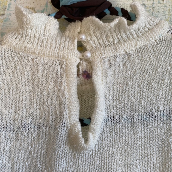 Precious Sheer Knit Blouse - Picture 5 of 5